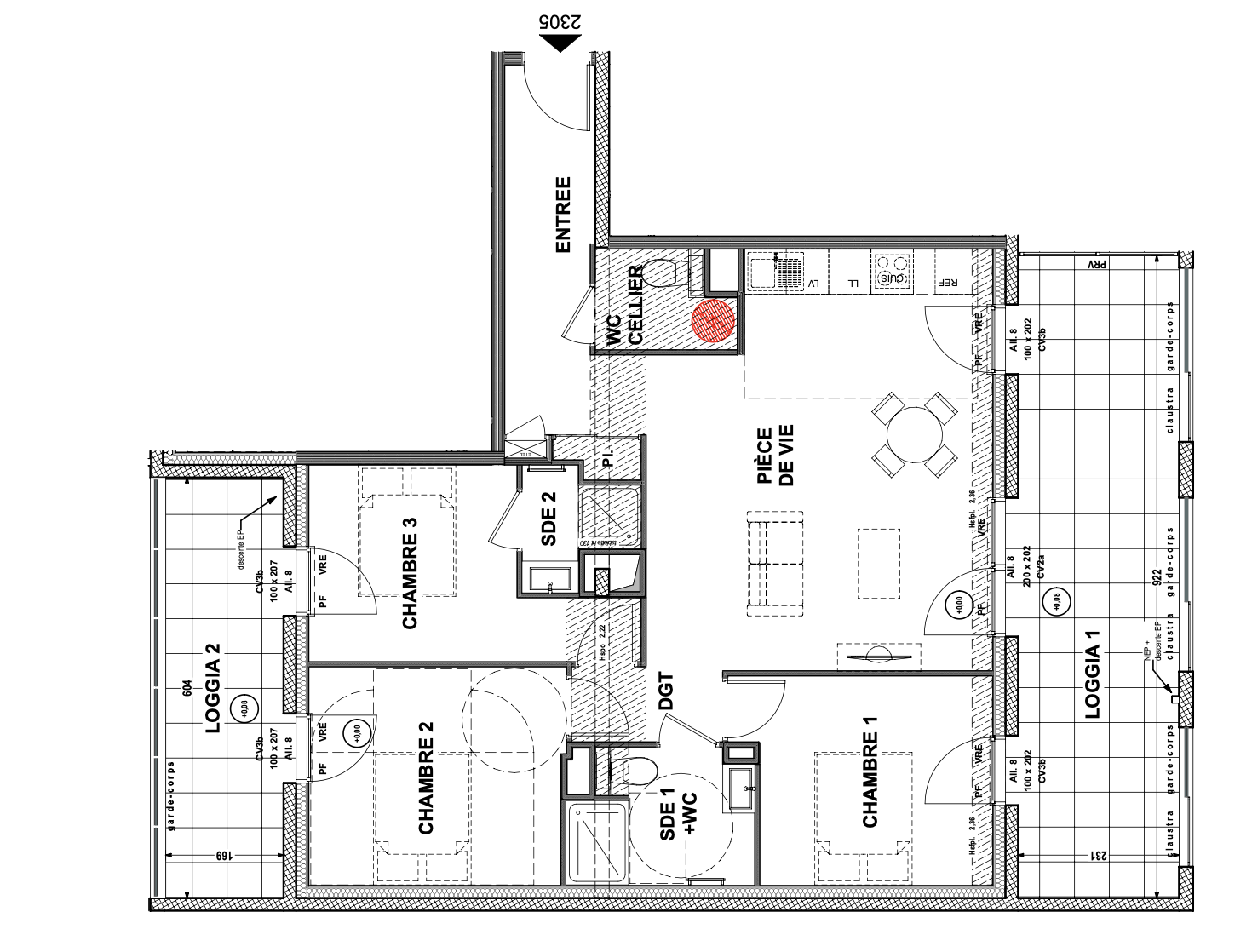 appartement 4 pièces en vente sur LA ROCHE SUR YON (85000)