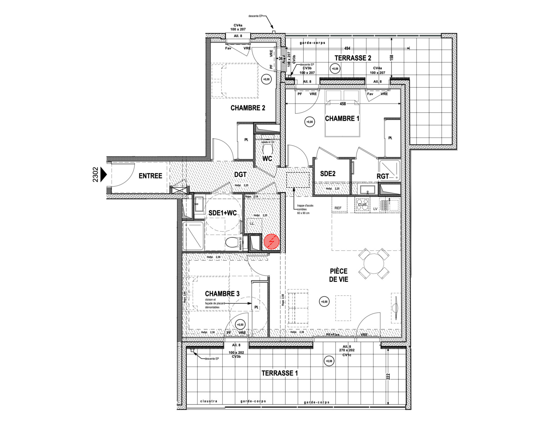 appartement 4 pièces en vente sur LA ROCHE SUR YON (85000)