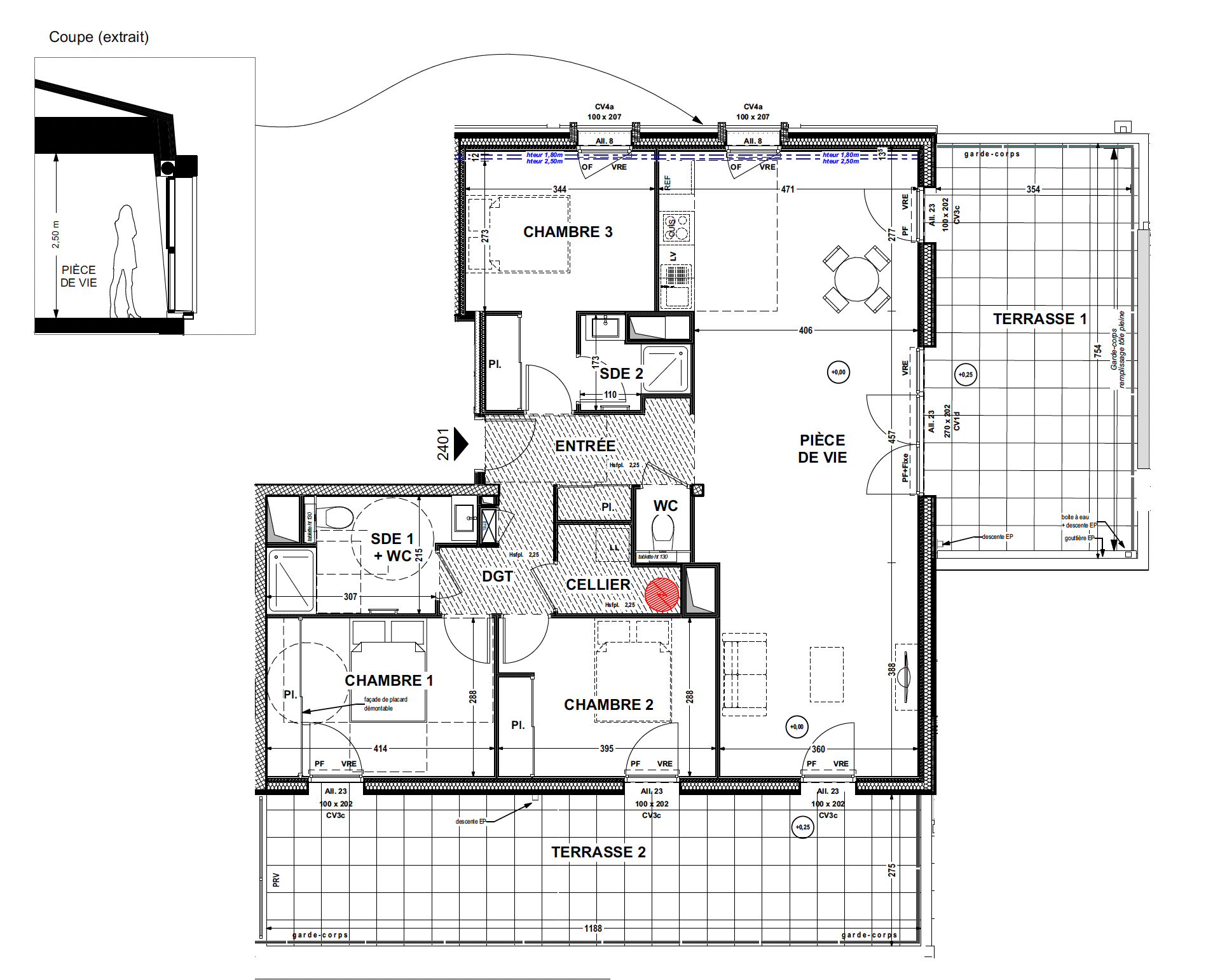 appartement 4 pièces en vente sur LA ROCHE SUR YON (85000)